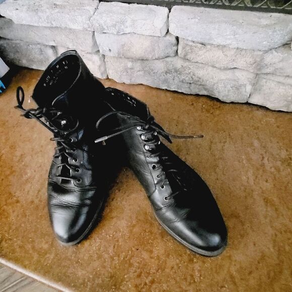 Rockport soft black leather comfy boots - Picture 5 of 7